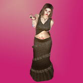 M Saree Plain 24 Color Chocolate Brown With Advance Light