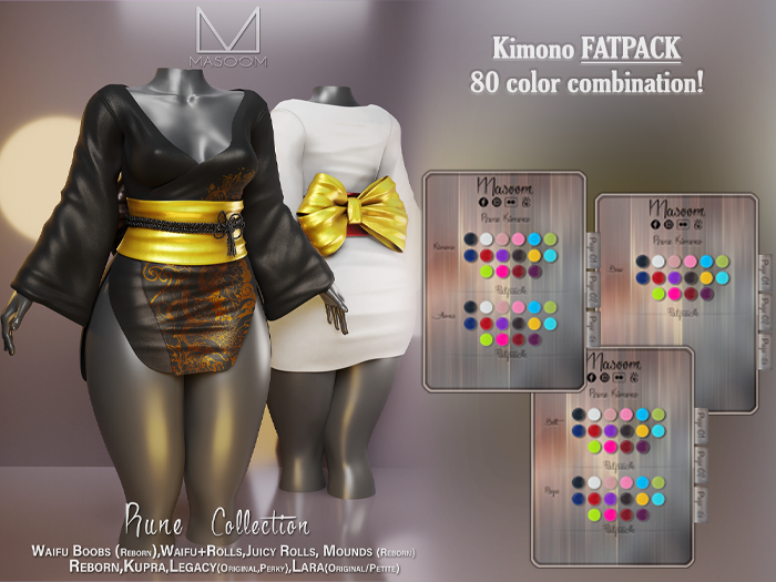 [[ Masoom ]] Rune Kimono - FATPACK