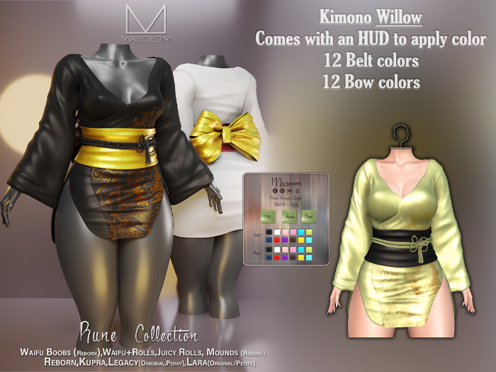 [[ Masoom ]] Rune Kimono - Willow
