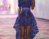 Originality styling Peggy skirt bluette