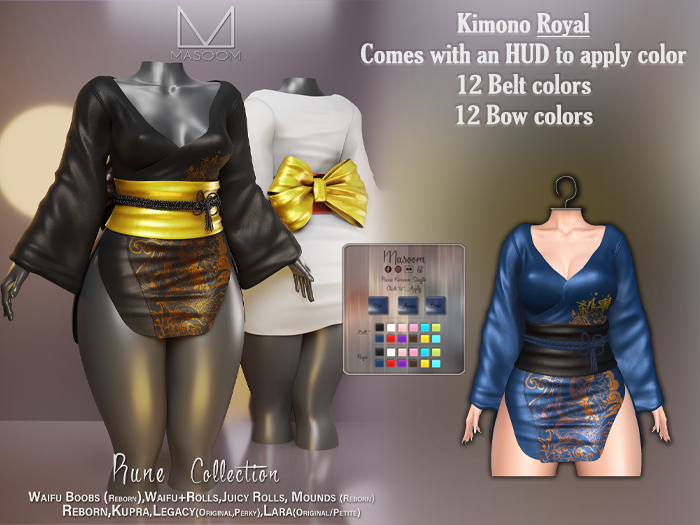 [[ Masoom ]] Rune Kimono - Royal