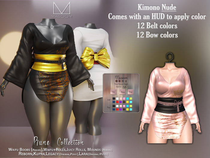 [[ Masoom ]] Rune Kimono - Nude