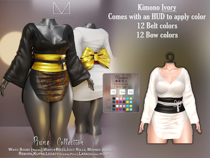 [[ Masoom ]] Rune Kimono - Ivory