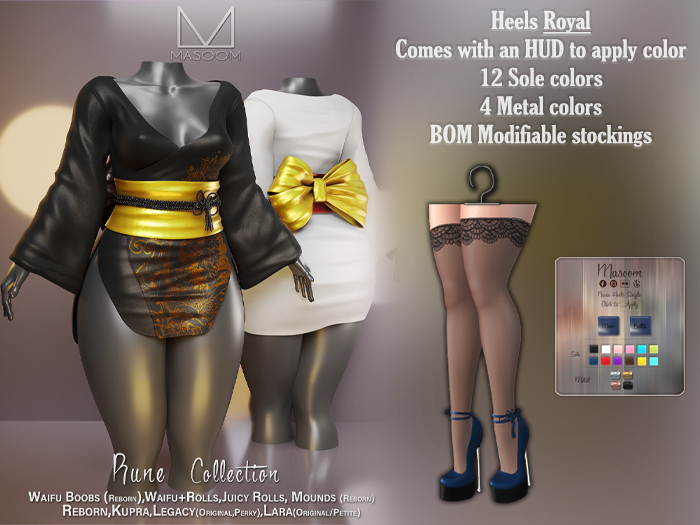 [[ Masoom ]] Rune Heels - Royal