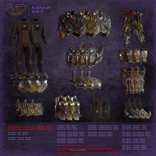 01 [AD] - RARE - Agnar - CHESTPLATE - Black - LEGACY