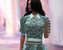 Originality styling Perla lace top teal