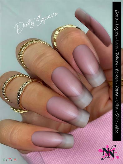 ::NN:: Dirty Short Square Nails 