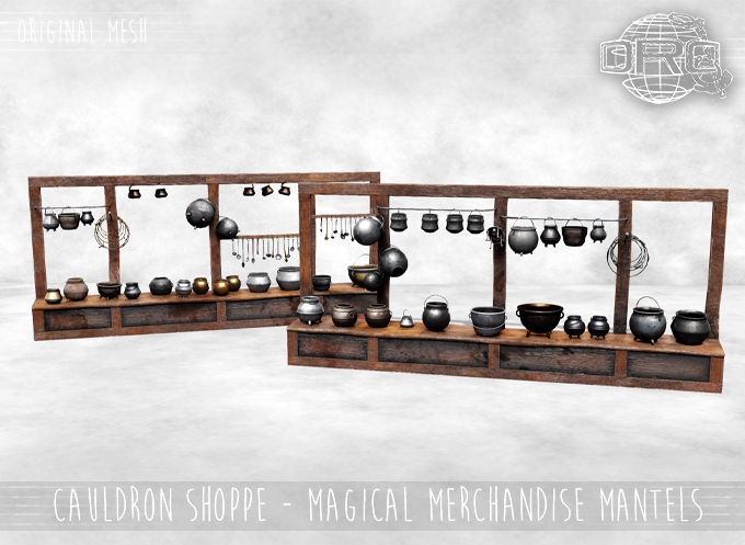 -DRD- Cauldron Shoppe - Magical Merchandise Mantels