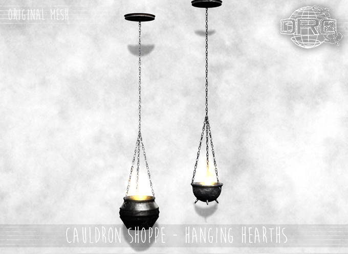 -DRD- Cauldron shoppe - Hanging Hearths
