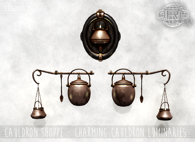 -DRD- Cauldron Shoppe - Charming Cauldron Luminaries