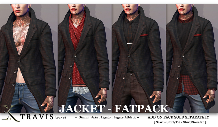 E.K - Travis - Jacket - FATPACK {ADD - ME }