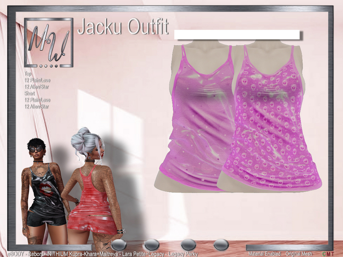 MW - Jacku Top - Star-Alien Pink - (Add me)