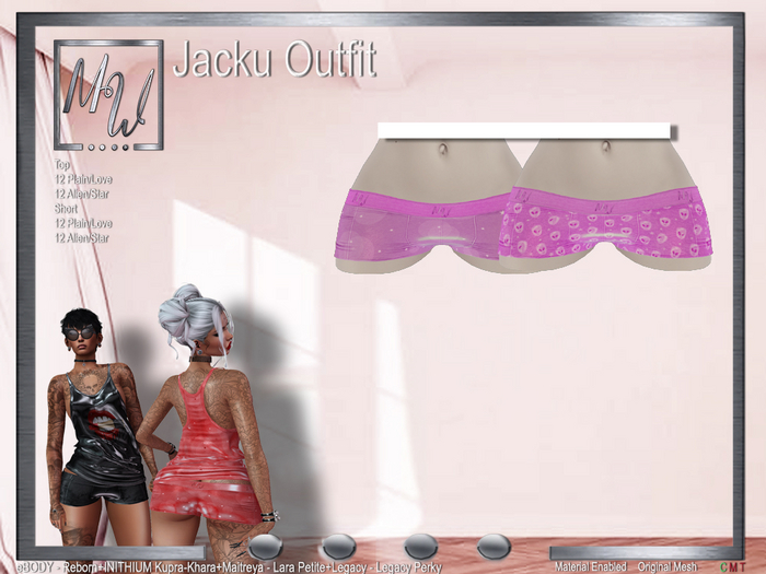 MW - Jacku Short - Star-Alien Pink - (Add me)