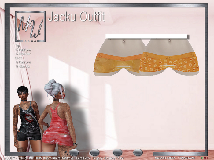 MW - Jacku Short - Star-Alien Orange - (Add me)