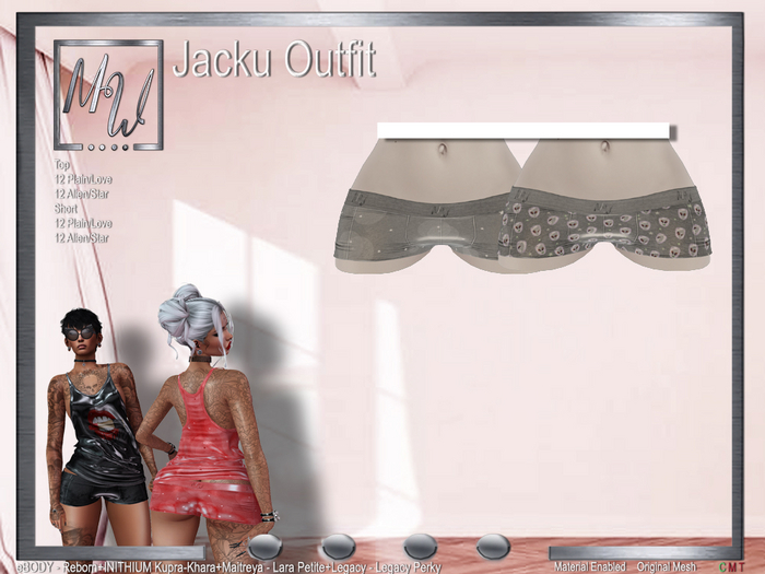 MW - Jacku Short - Star-Alien Grey - (Add me)