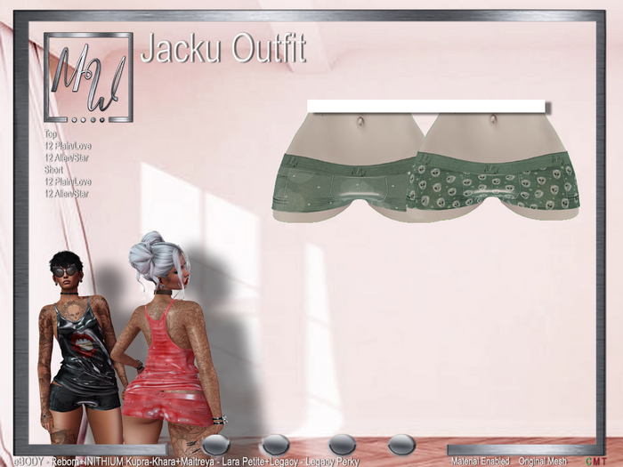 MW - Jacku Short - Star-Alien Green - (Add me)