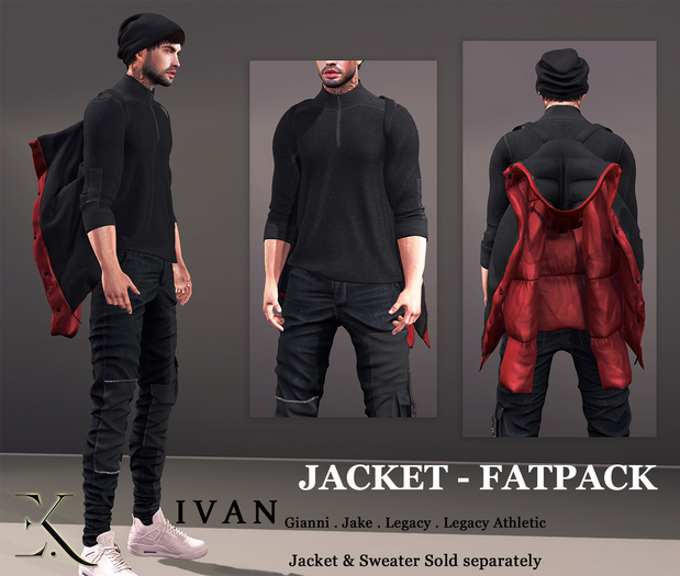 E.K - Ivan - Back Hung Jacket - FATPACK {ADD - ME }