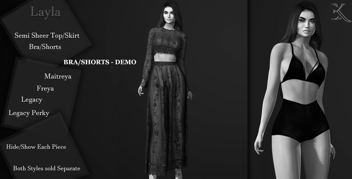 E.K - Layla Bra and Shorts  - DEMO {ADD - ME }