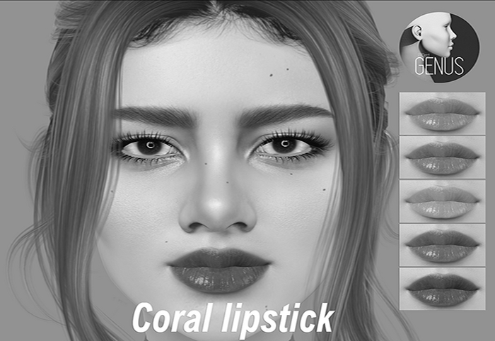 P.Shop - Coral lipstick - Genus  - DEMO