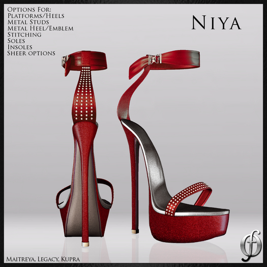 Felicity - Niya Stilettos (Red 1) Shoes Platform High Heels Sandals Maitreya Legacy Kupra