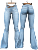 RIOT / Lorelei Flare Jeans - Robin's Egg