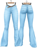 RIOT / Lorelei Flare Jeans - Pastel5 Blue