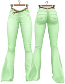 RIOT / Lorelei Flare Jeans - Pastel4 Green