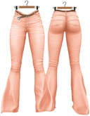 RIOT / Lorelei Flare Jeans - Pastel2 Peach