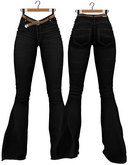 RIOT / Lorelei Flare Jeans - Black