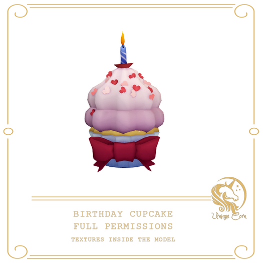 Full Perm Birthday Cupcake