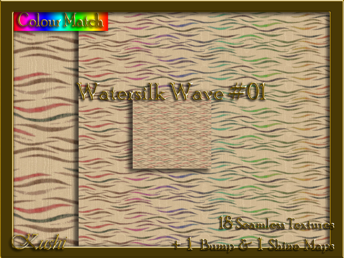 Watersilk Wave #01 Seamless Texture Pack