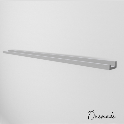 Ouimadi : White Picture Ledge Shelf