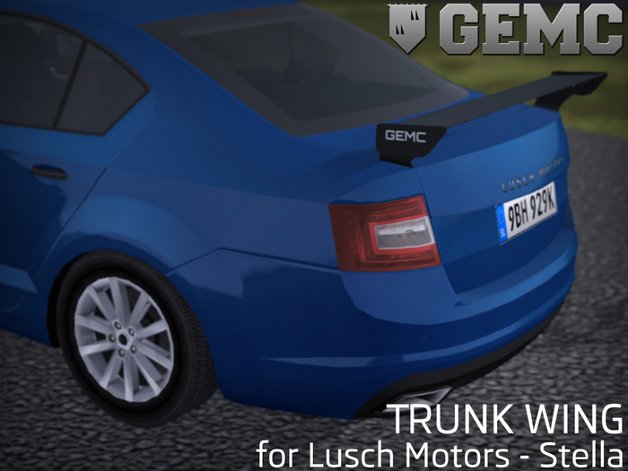 Trunk wing for Lusch Motors - Stella