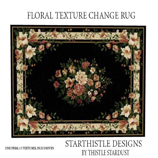 FLORAL RUG TEXTURE CHANGE BOXED
