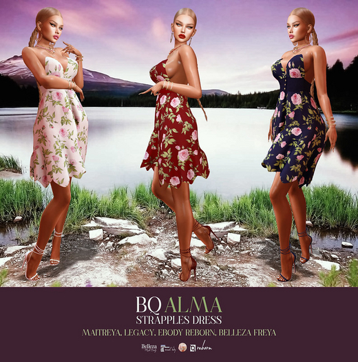 BQ::Alma Strapless Dress:: DEMOS 