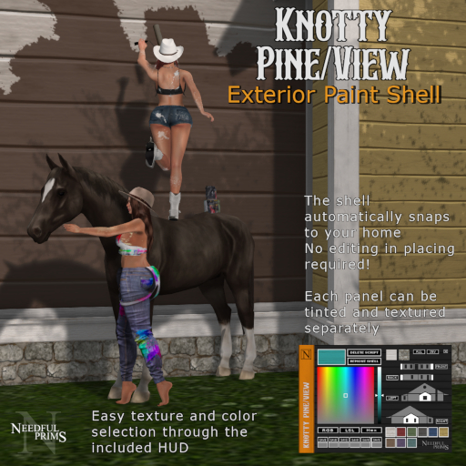 Knotty Pine - View Exterior Paint Shell (BOXED)