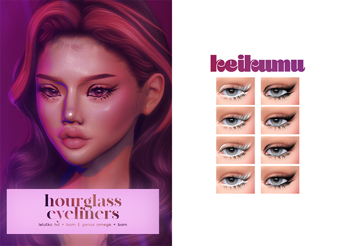 keikumu - hourglass eyeliners (fatpack)