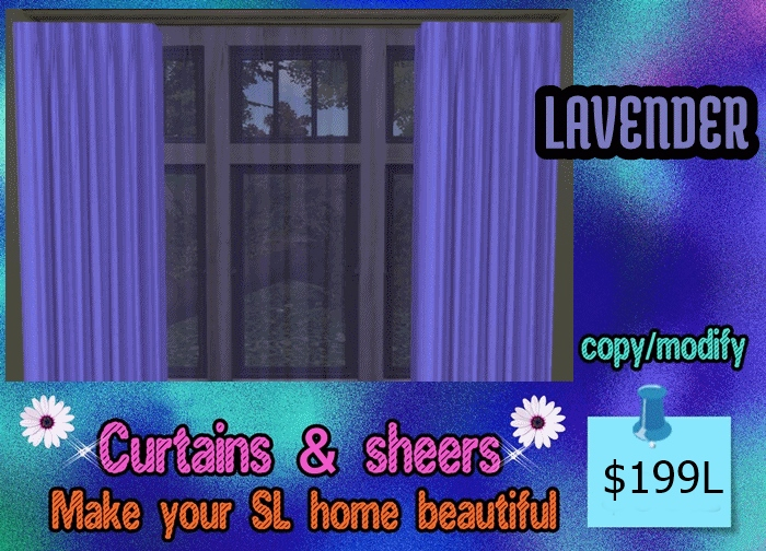 CURTAINS & SHEERS-LAVENDER