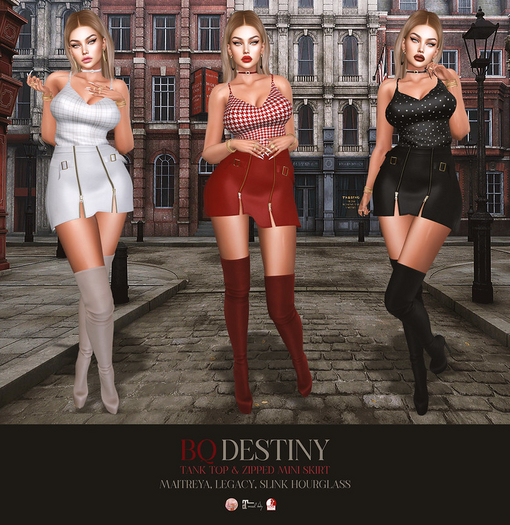 BQ::Destiny Tank Top:: White 