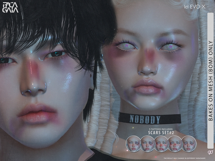 Pacagaia Beauty - Scars Set#2 Evo X // BOM // HUD // Wear me