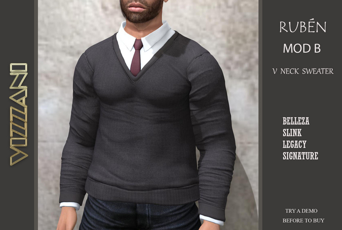 FANTASTIC NECK SWEATER MOD. RUBEN -B- CREATED BY VIZZANI.
