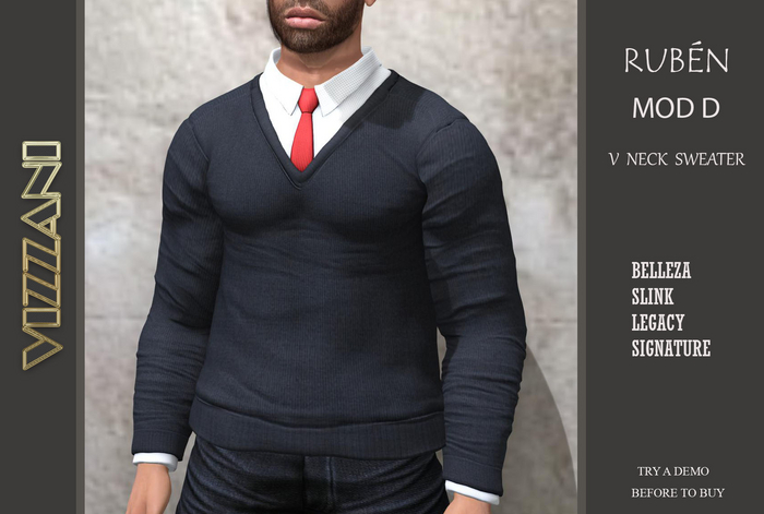 FANTASTIC NECK SWEATER MOD. RUBEN -D- CREATED BY VIZZANI.