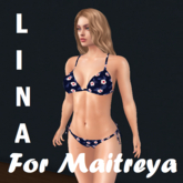 Lina Bikini Tropical flowers Purple Maitreya