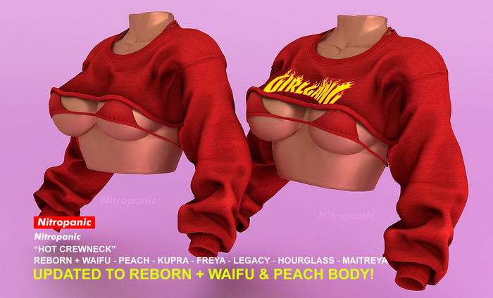 Nitropanic_HOT CREWNECK (RED) add