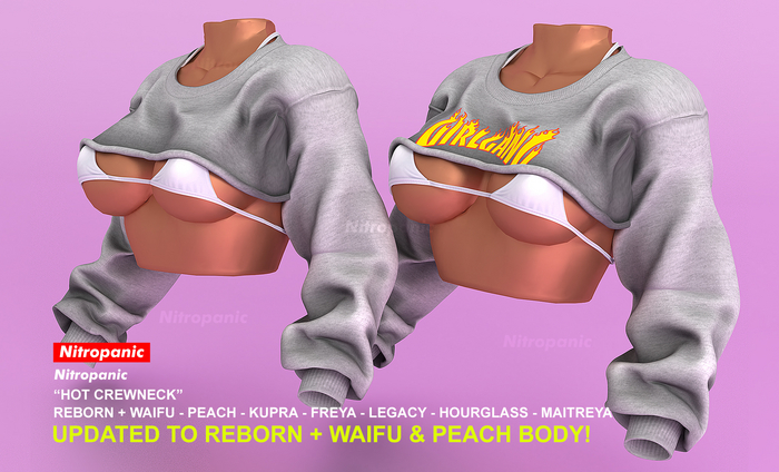 Nitropanic_HOT CREWNECK (GREY) add