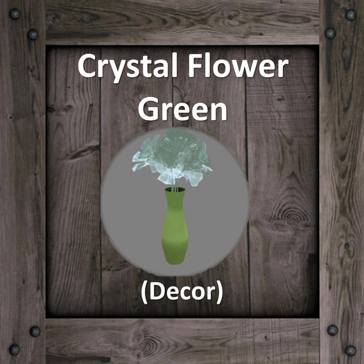 Second Life Marketplace - DFS Crystal Flower Green (DFS - Texture Only)