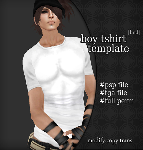 Template T Shirt for Men-  targa & psp file- Full Perm 1.2