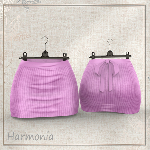 Pink Wool Skirt STAR body