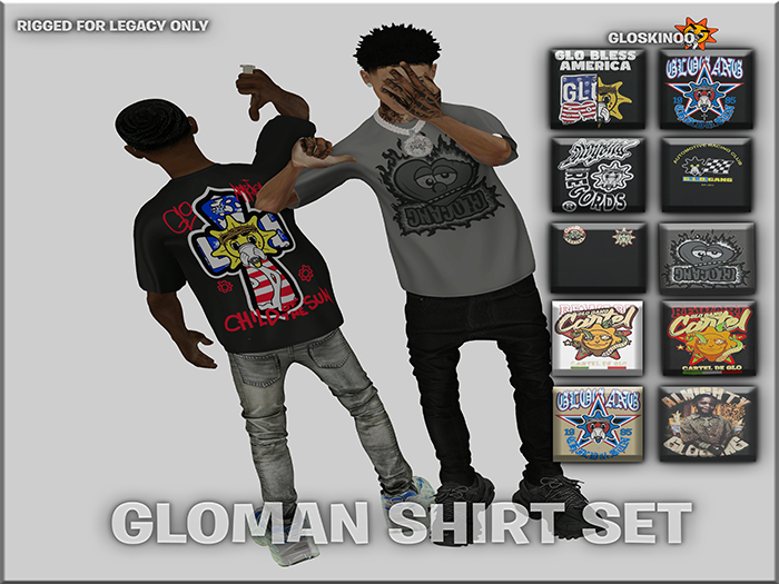 Gloskinoo// GloMan Shirt Set [Legacy ONLY]