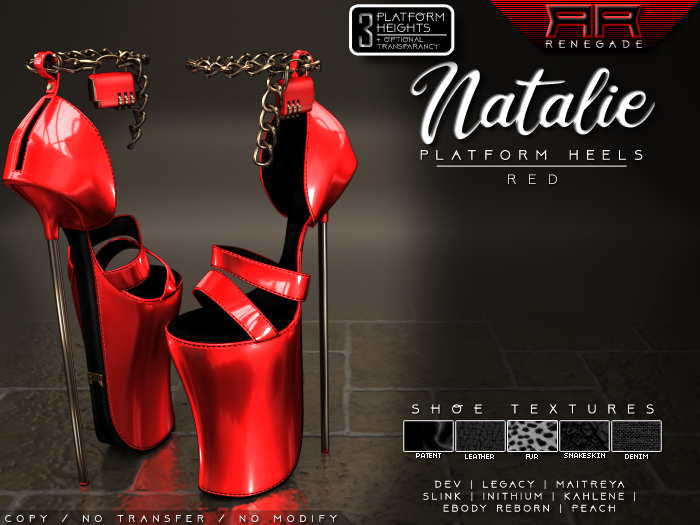 [Renegade] Natalie Platform Heels - Red